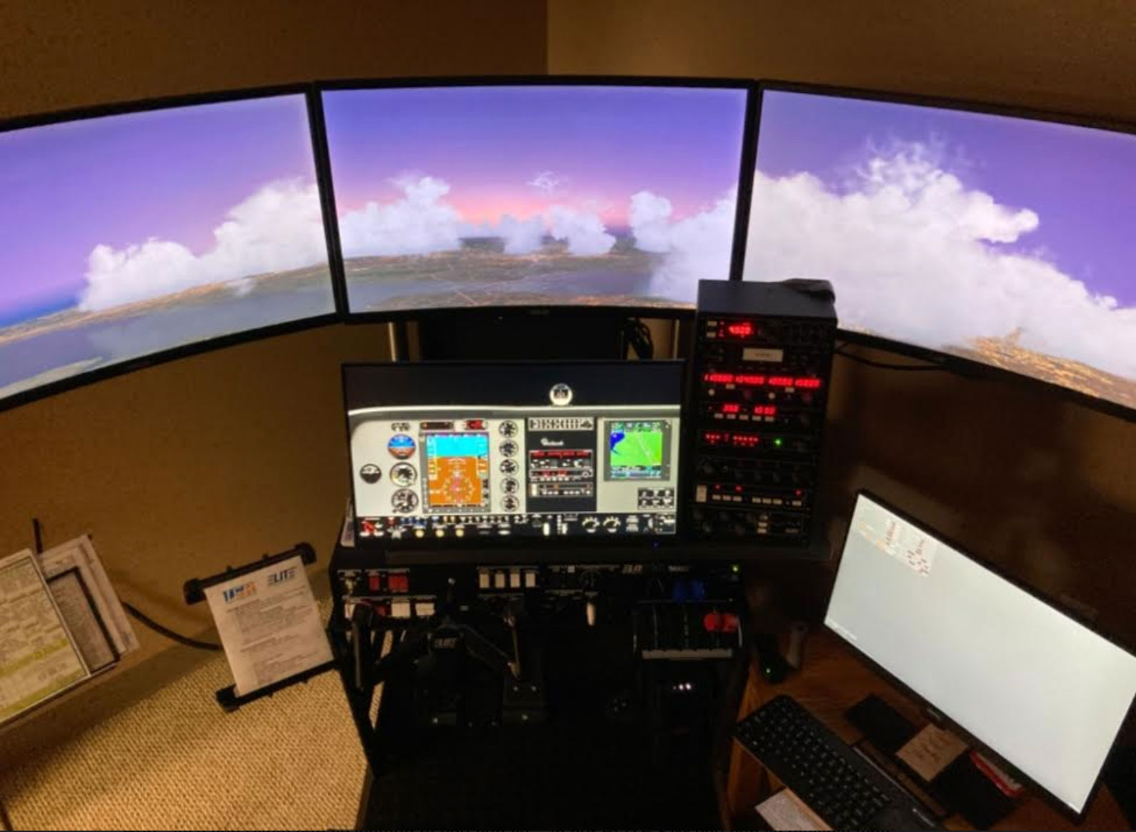 New ELITE PI-135 PROFESSIONAL BATD FLIGHT SIM - IFR Flight & Sim Center - Georgetown Texas