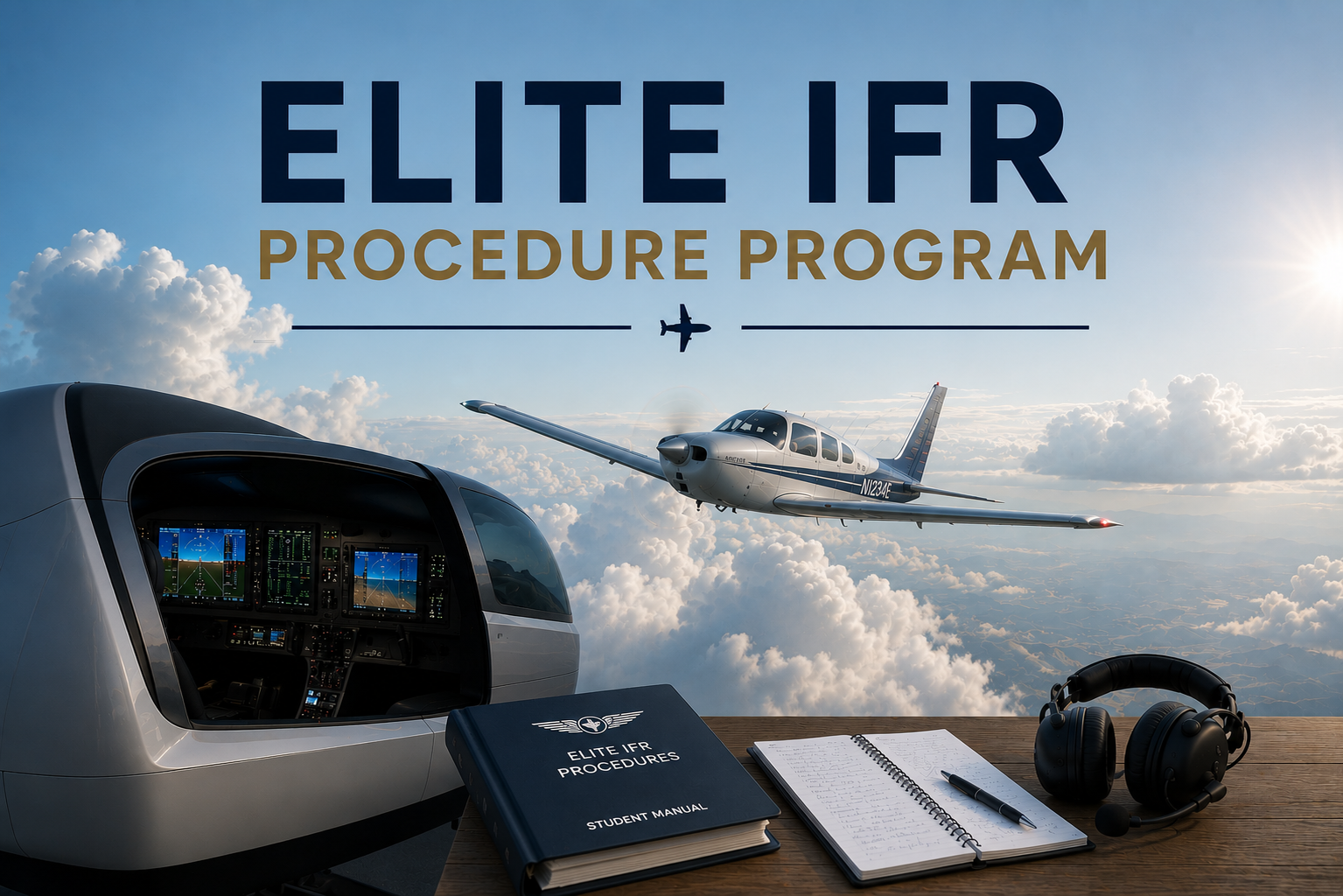 ELITE IFR PI-135 Simulator - IFR Flight Training School™ - Georgetown Texas, Austin Texas area. ELITE IFR PI-135 Simulator - IFR Flight Training School™ - Georgetown Texas, Austin Texas area.