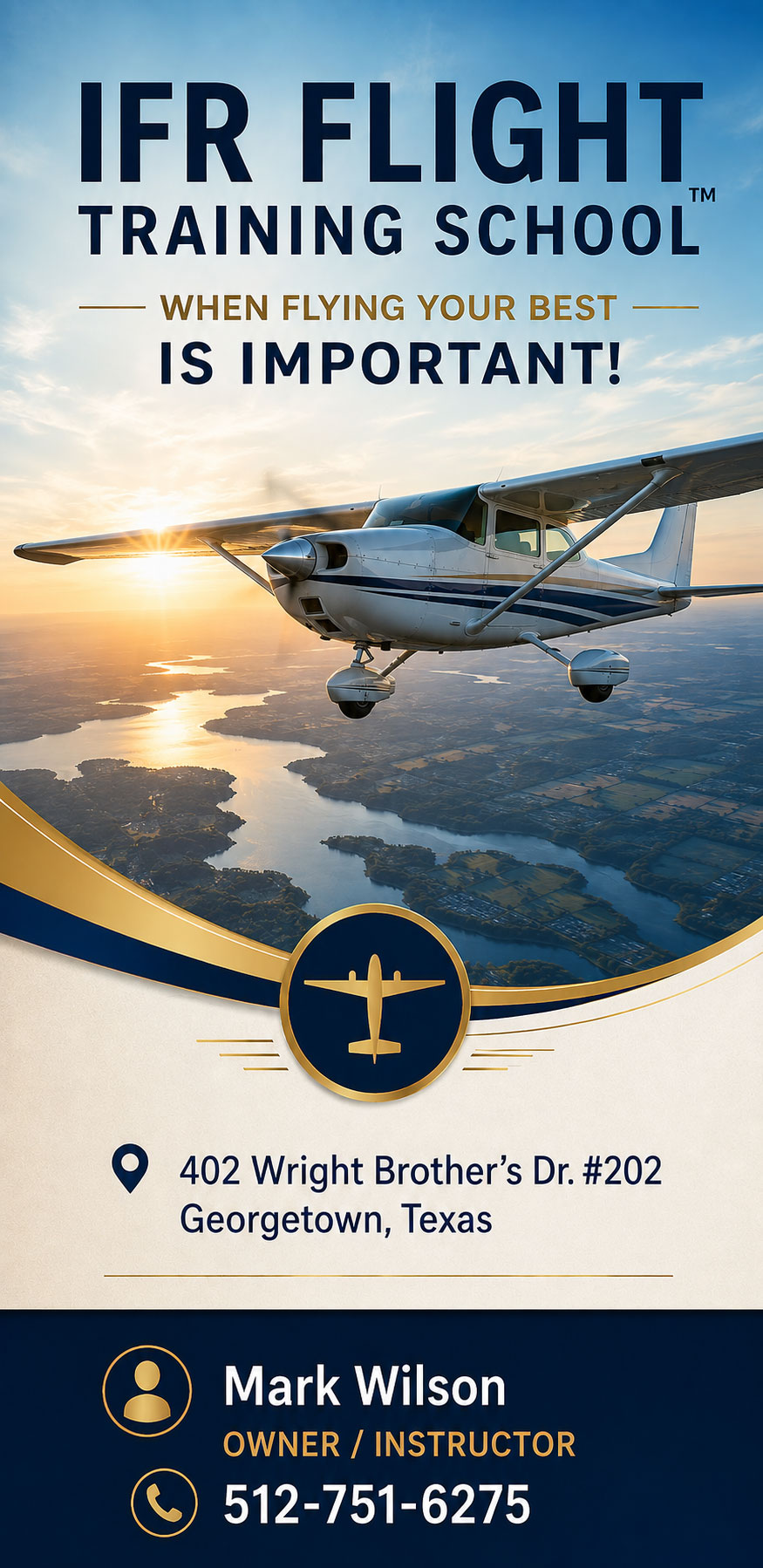 IFR Flight Training School™ - Georgetown Texas (KGTU), just north of Austin Texas. IFR Flight Training School™ - Georgetown Texas (KGTU), just north of Austin Texas.